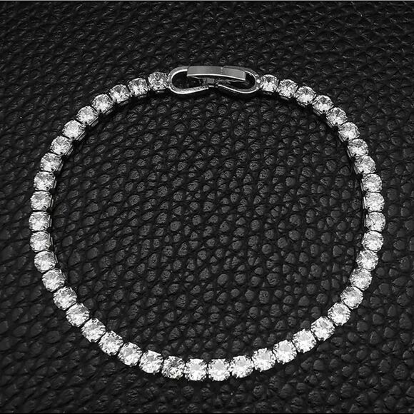 TENNIS BRACELET S925 STAMPED CUBIC ZIRCON - Picture 3 of 4